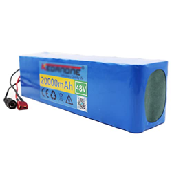 Paquete Batería De Iones De Litio para Bicicleta Eléctrica De 48v 13s3p 20ah Batería De Alta Potenci scooters, con BMS Cargador T plug,20Ah características