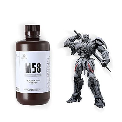 Resina de impresora 3D resistente RESIONE, ABS no quebradizo como resina 3D resistente y rígida para impresión 3D LCD UV 405nm (gris 1000g)