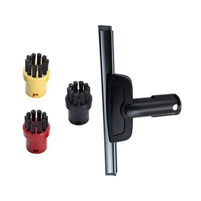 SHOUCHI Y xuri Boquilla de Ventana Cepillo Redondo Ajuste for Karcher Fit for Steam Cleaner 2.863-025.0 Accesorio de reemplazo Limpieza doméstica Y xu