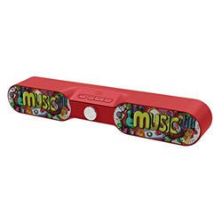 Barra de Sonido Bluetooth 4.2 Altavoz portátil inalámbrico 2.0 Channel Drop Audio Soporte de Audio estéreo 3D Incorporado Disco USB/U Adecuado para te características