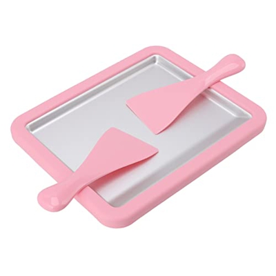 Máquina para Hacer Helados, Placa de Rodillo para Helados Helado Instantáneo Placa para Alimentos Fritos Dulces Y Fríos Máquina para Hacer Helados con