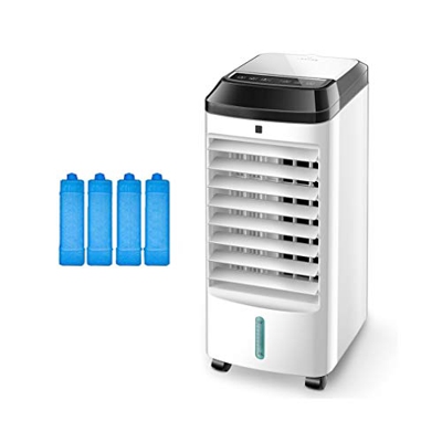 DEKD Aire Acondicionado Portatil Mini refrigeradores evaporativos Ventilador de la Torre Corrador de Aire evaporativo for habitación pequeña, Cocina, 