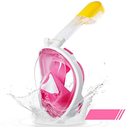 Gafas de Buceo Máscara de esnórquel de cara completa Máscara de buceo Snorkel plegable Completamente seca Generación de adultos Máscara de esnórquel e en oferta