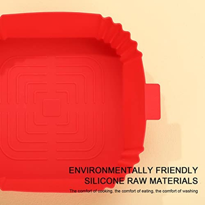 Revestimiento de silicona para freidora de aire | Food Safe Air freidoras Accesorios para hornos - Accesorios para rejillas de freidora de aire para e