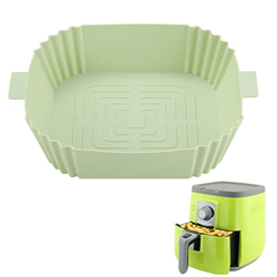 Rianpesn Olla de Silicona para freidora de Aire - Olla de Silicona para Horno de freidora de Aire portátil con asa - Accesorios para Rejillas de freid precio