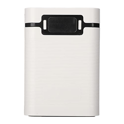 Caja de Banco de Energía, Banco de Energía Portátil de Bricolaje con Luces LED, Caja de Banco de Energía Móvil con Puerto USB Dual para Cámaras de Tel