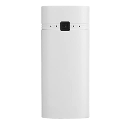 Zunate Power Bank Shell, Caja de Banco de Energía Portátil DIY con Luces LED Y Pantalla LCD, Caja de Banco de Energía Móvil de Salida USB Dual para Cá