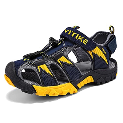 Sandalias del Niño de Verano Las Zapatillas de Deporte Sandalias para Niño Zapatillas de Deporte Al Aire Libre,09 Marina,25 EU