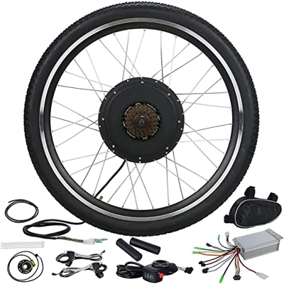 FYLZW Kit De Rueda De Bicicleta Eléctrica 26"Rueda Trasera 36V 500W Kit De Conversión De Bicicleta Eléctrica, Kit De Conversión De Motor De Bicicleta 