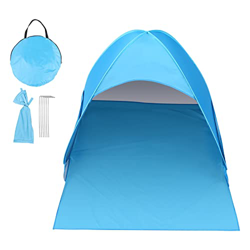 EUKKIC Tienda de playa Ultraligero plegable Tienda automática Abierta Familia Peces turísticos para Familia Playa Jardín Camping Picnic en oferta