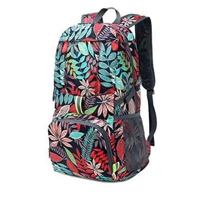 Opetdo Mochila Senderismo Mochila de Viaje Mochila de Montaña Impermeable Mochila para Acampar Plegable de 35 L, Mochila Deportiva Ultraligera para Ex