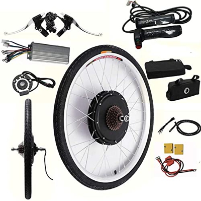 Kit De Conversión De Bicicleta Eléctrica De 26 Pulgadas, Motor De Cubo De Rueda Trasera De Transmisión Sin Escobillas De 48 V Y 1000 W Para Kit De Rue