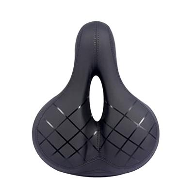 DSFHKUYB LINGJ Shop Cojín for Asiento de Bicicleta, sillín Reflectante Suave y Trasero Grande, absorción de Impacto, Hueco, Transpirable, cómodo, Acce