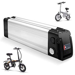 Gvqng Bicicleta eléctrica Batería, por 200-500W Motor, Eléctrico Bicicleta Batería con tapón de Descarga, Cerradura de Seguridad, Interruptor Encendid características