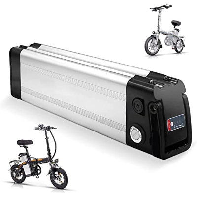 Gvqng Bicicleta eléctrica Batería, por 200-500W Motor, Eléctrico Bicicleta Batería con tapón de Descarga, Cerradura de Seguridad, Interruptor Encendid