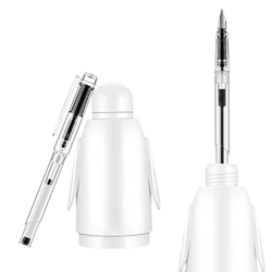 Pluma estilográfica de tinta de relleno automático, pluma de tinta automática, para la escuela, la oficina, el hogar, el regalo del estudiante (Azul) precio