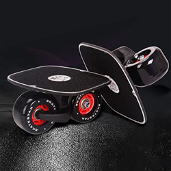 SYCARPET Patines de Placa de Deriva de Carretera con Ruedas portátiles Negros, monopatín Dividido Antideslizante Material de aleación de Aluminio con  en oferta