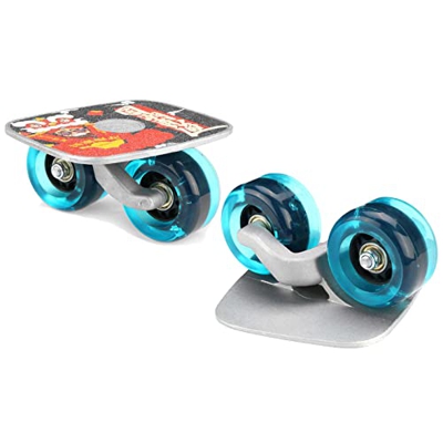 SYCARPET Patines de Deriva de Carretera con Ruedas portátiles para Adultos, Placa Antideslizante, camión de Aluminio, Rueda Azul con luz de Flash y Ru