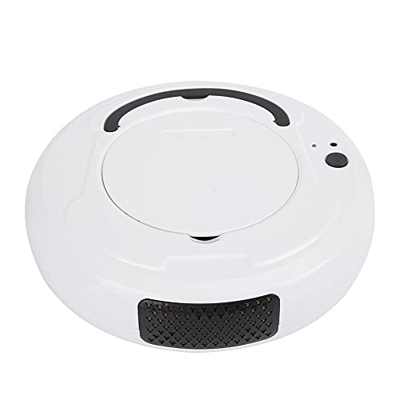 JUMZ Aspirador Doméstico, Mini 1800Pa Potencia de Succión 100min Tiempo de Ejecución Aspirador Robot con Caja de Polvo de 400ML para el Hogar para Pis