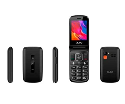 Teléfono Qubo P210BK-C 2,8 Negro - SOS - Base de Carga