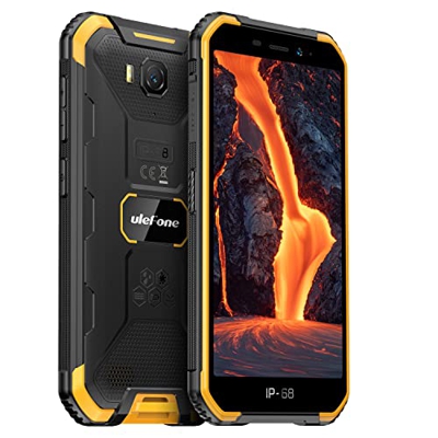 Android 12 4G Smartphone Resistente, Ulefone ARMOR X6 Pro, Ouad-Core 4GB+32GB, 5.0" IP68 Teléfono Móvil Antigolpes,Dual SIM,13MP Cámara Dual Submarina