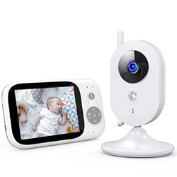 Baby Monitor Portátil con pantalla LCD de 3,2 pulgadas con cámara, conversión bidireccional, batería de 930 mAh, modo VOX, modo nocturno y recordatori precio