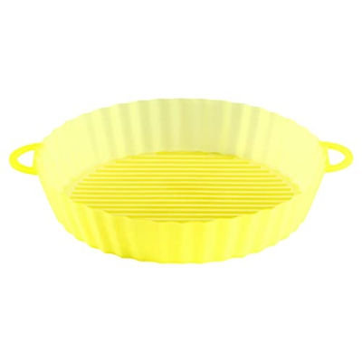 XUnion #RCRSVU - Revestimientos redondos de silicona para freidora de aire, accesorios reutilizables para cesta de freidora de aire, reemplazo de reve