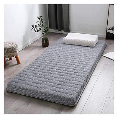 HUOHUA Colchón plegable de 9 cm de grosor de espuma viscoelástica Tatami Mat portátil para dormir colchón 22.8.13 (Color: gris, tamaño: 150 x 200 cm)