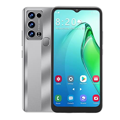Teléfonos Inteligentes Desbloqueados, Teléfono Celular Desbloqueado con Cara de Huella Digital Ultra Delgada HD de 6.5 Pulgadas para Android 12, 6GB R