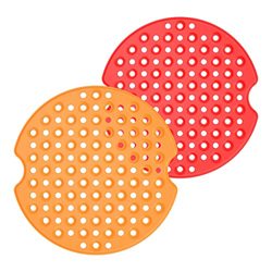 Clicitina Forros de freidora de aire, versión más gruesa de 4 mm, forros de freidora de aire de silicona reutilizables Canal de tronco en oferta