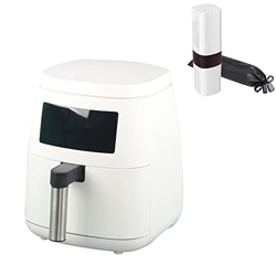 Freidora de aire de 5,5 litros, horno eléctrico caliente sin aceite para cocinar saludable y baja en grasa, hornear y asar, cesta antiadherente, 1400  en oferta