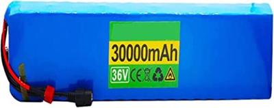 GZYHDC Paquete De Batería De Bicicleta Eléctrica De 36V, Paquete De Batería De Iones De Litio 30Ah 10S4p, Batería De Alta Potencia De 500W, Bicicleta 