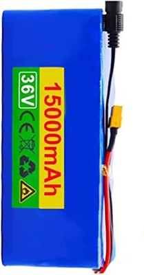 GZYHDC 36V 15Ah Paquete Batería Iones Litio Bicicleta Eléctrica Batería Litio para Bicicleta Eléctrica Batería para Motor 200W-500W con Placa Protecci