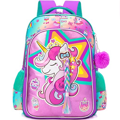 HTgroce Mochila Unicornio Niña,Mochila para Niños Mochila Unicornio Niña Escuela Primaria Kindergarten Mochilas Escolares para Niños Mochila Infantil 