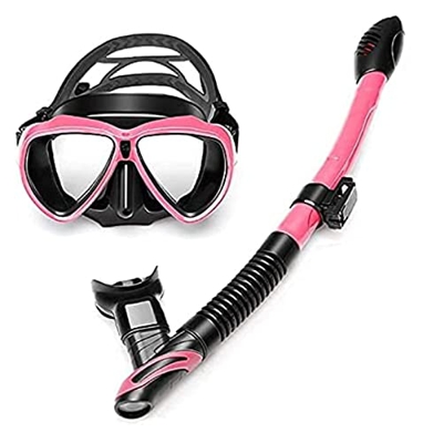 QHYTL Full Dry Silicone Snorkeling Sambo Equipment Niños Adultos Máscara de natación Gafas de Buceo