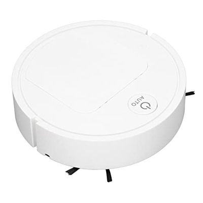 Robot Aspirador, Operación Simple Barredora Inteligente Succión Fuerte Estable Multifunción 1800Pa Fuerza de Succión ABS para Oficina(blanco)