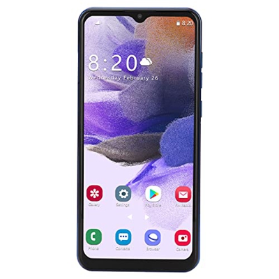 Jopwkuin Teléfono Celular Desbloqueado, Desbloqueo Facial 4GB RAM 64GB ROM 6.52in 4000mAh Batería Teléfono Inteligente Quad Core para Adultos(Azul)