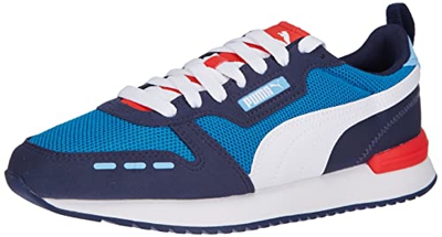 PUMA R78, Zapatillas de Running Unisex Adulto, Blue White Peacoat Red, 43 EU