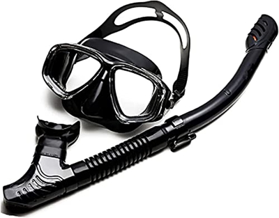 QHYTL Máscara de Buceo Máscaras de Buceo Máscara de esnórquel Profesional Juego de Gafas antivaho Silicona Natación Pesca Equipo de esnórquel