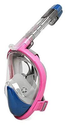 QHYTL Máscaras de Buceo Buceo Conjunto de esnórquel Completamente seco Equipo de Buceo de Cara Completa para Principiantes 4 Colores Natación con esnó