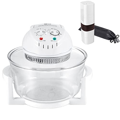 Freidora de aire de visualización, horno eléctrico de 12 litros, horno Lightwave sin aceite, cocina saludable sin aceite y baja en grasa, hornear y as