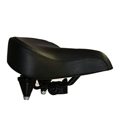 Cojín de Asiento de Bicicleta Cómodo, sillín de Bicicleta con suspensión de Resorte Retro Car Commuter Car Beach Bike Saddle (Black) precio