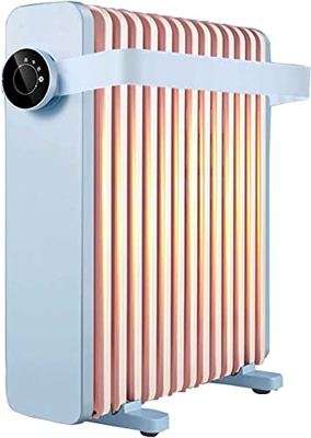 Calefaccin elctrica con termostato,Calefaccin elctrica mvil de Ahorro de energa,Calefactor Mvil Elctrico con 13 Aletas,para Habitaciones de hasta 25 M