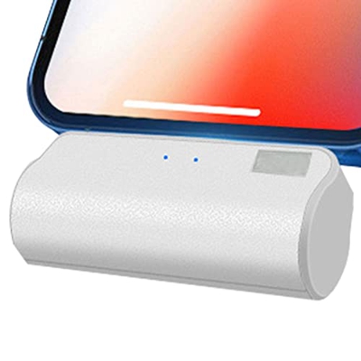 Storaffy 2 Pcs Paquete de batería USB C, Banco de energía liviano de 5W 4800mah, Cargadores inalámbricos de energía de Banco portátil con luz indicado