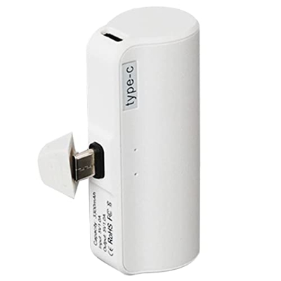 Moslalo Banco de energía portátil pequeño,Batería de Cargador Ligero de 4800 mah - Cargador portátil con Puerto Tipo C y luz indicadora LED para teléf