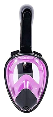 QHYTL Buceo Máscara de Buceo Equipo de Buceo para Adultos de Silicona con Tubo respirador Completamente seco Campo de visión de 180 Grados