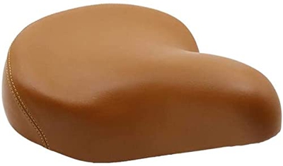 Cojín para Asiento de Bicicleta, Asiento Delantero Suave y Ancho para Bicicleta, Asiento para Bicicleta, Vintage, para Bicicleta, de Cuero