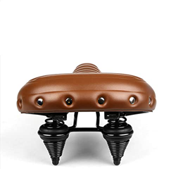 Cojín de Asiento de Bicicleta Asiento de Bicicleta para Hombres y Mujeres, sillín de Bicicleta con suspensión de Resorte Asiento de sillín Grande (mar precio