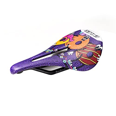 YouLpoet Asiento de Bicicleta, Asiento de Bicicleta de montaña, Bicicleta de Carretera, Asiento de Fibra de Carbono, cojín de Asiento Hueco Ultraliger