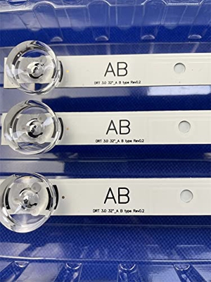 YAKESTYLE Piezas reemplazables- Luces de Barra LED de 10 Kits compatibles con TV LG 32" innotek DRT 3.0 32 Lgit DRT3.0 Wooree A/B UOT 32MB27VQ 32LB561